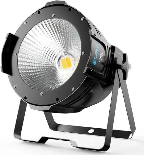 Produktbild: BETOPPER LED Par Light, 100 W COB Scheinwerfer DMX Bühnenlicht Kaltweiß/Warmweiß Stroboskop Bühnenlicht für Fotografie, Kirche, Bankett, Hochzeit, Theater