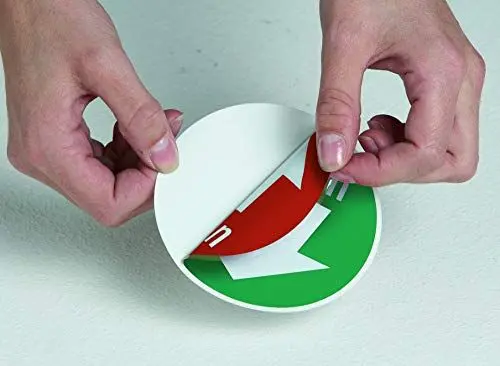 Produktbild: Betriebsausstattung24® Drücken/Ziehen Türschilder beidseitig bedruckt, Folie langnachleuchtend HI150