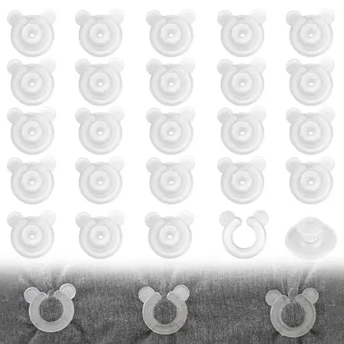 Produktbild: Bettdeckenhalter, 24 Stück Keine Nadeln Bettdecken Clips, 37 x 37 mm Bettdeckenbezug Klammer Anti-Rutsch, für Zuhause, Wohnheim, Hotel, Fester Bettbezug
