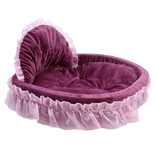 Produktbild: Betten & Sofas Für Katzen Hundebetten Hundekorb Bett Katze Welpen Haustier Betten Schlaftraum Nest Haustier Zwinger Katze Hundebetten Luxus Katze Sofa Hundebett Haustier Produkte @ Lila L 56X53