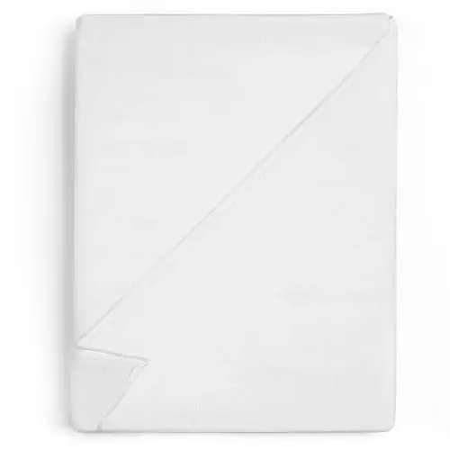 Produktbild: Bettlaken ohne Gummizug Baumwolle 160x250 cm - Bed Sheets Betttuch ohne Gummi und Laken Bedsheets Baumwollstoff weiß und Kochfest mit Oeko-Tex-Zertifikat