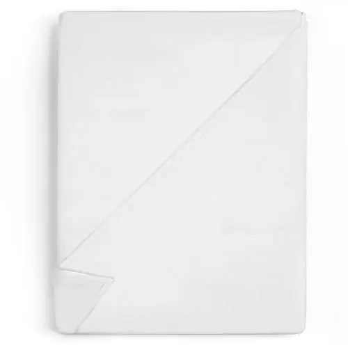 Produktbild: Bettlaken ohne Gummizug Baumwolle 140x200 cm - Bed Sheets Betttuch ohne Gummi und Laken Bedsheets Baumwollstoff weiß und Kochfest mit Oeko-Tex-Zertifikat