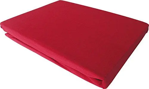 Produktbild: Bettwaesche-mit-Stil Jersey Spannbettlaken in vielen Farben (dunkelrot, 140x200 cm - 160x200 cm)