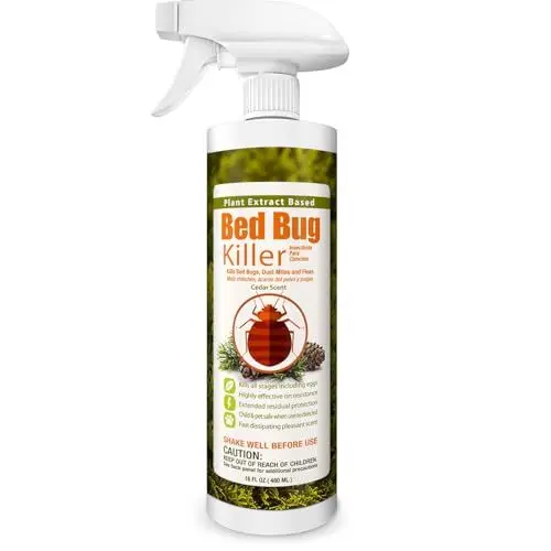 Produktbild: Bettwanzen Killer 16 oz EcoVenger, 100% Tötung Wirksamkeit, Bettwanzen und Milben, Tötet Eier & Resistente, Lang anhaltender Schutz, USDA BIO-zertifiziert, Sicher für Kinder & Haustiere