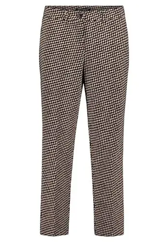 Produktbild: Betty Barclay Damen Businesshose mit Bügelfalte 36, Schwarz/Beige