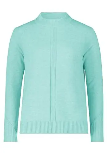 Produktbild: Betty Barclay Damen Feinstrickpullover mit Rippenstruktur Bright Green Melange,38