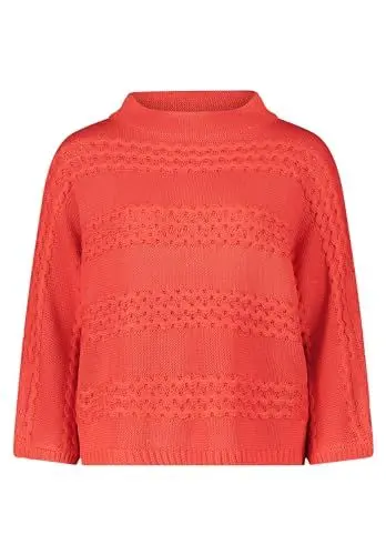 Produktbild: Betty Barclay Damen Grobstrick-Pullover mit Struktur Poppy Red,46