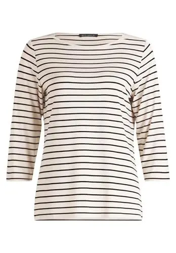 Produktbild: Betty Barclay Damen Ringelshirt mit U-Boot-Ausschnitt Beige/Schwarz,48