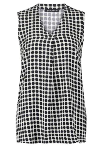 Produktbild: Betty Barclay Damen Tunika-Bluse mit V-Ausschnitt Dark Blue/Green,36