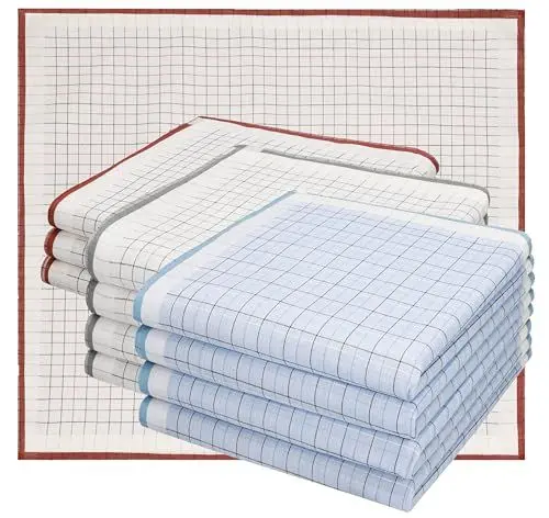 Produktbild: Betz 12 Stück Taschentücher Stofftaschentücher Damen Herrentaschentücher Männertaschentücher 100% Baumwolle 40 x 40 cm Dessin 6