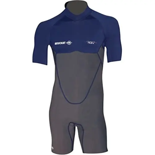 Produktbild: Beuchat Unisex-Adult Atoll Kurzer Anzug dorsal Reißverschluss, blau, X-Large