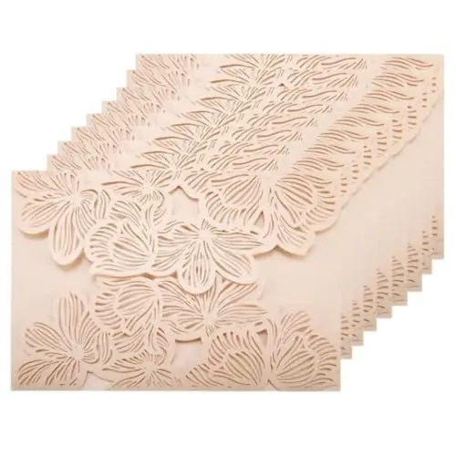 Produktbild: Beufee 10 Stück Hochzeitseinladungen, leere personalisierte Karten, Einladungen mit Umschlägen, Karten, Hochzeitsfeier-Einladungskarten Hochzeitseinladungskarten