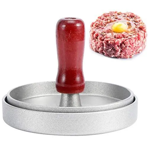 Produktbild: Hamburgerpresse, Antihaftbeschichteter Hamburger-Patty-Maker, Burger-Presse, Patty-Maker, Aluminiumlegierung, Hamburger-Presse, Patty-Maker, Aluminium-Burger-Maker für