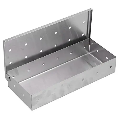 Produktbild: Beufee Räucherbox, Räucherbox für Gasgrillen, Holzkohle-Räucherbox, Räucherbox für Pelletgrill, BBQ-Räucherbox für Holzkohle-Gasgrill