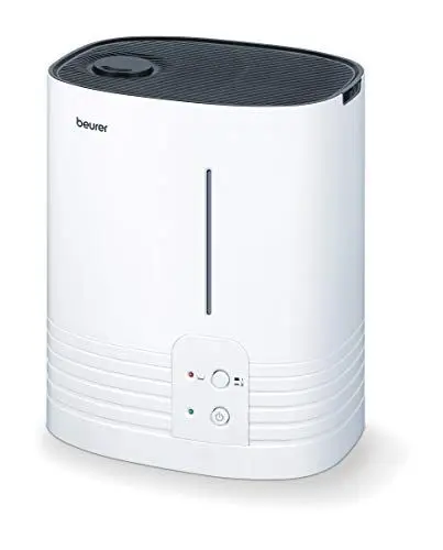 Produktbild: Beurer LB 55 Luftbefeuchter, mit hygienischer Warmwasser-Verdampfungstechnologie, für Räume bis 50 m², Kunststoff, Verdampfer, Weiß