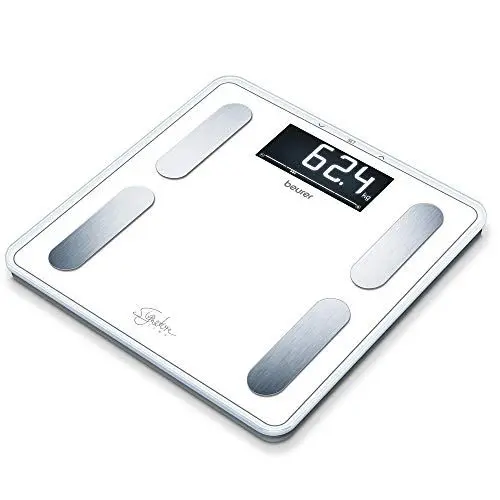 Produktbild: Beurer BF 400 white Diagnosewaage Signature Line, präzise Körperanalyse für bis zu 10 Personen, mit extra großem Invers-LCD-Display, Tragkraft bis 200 kg