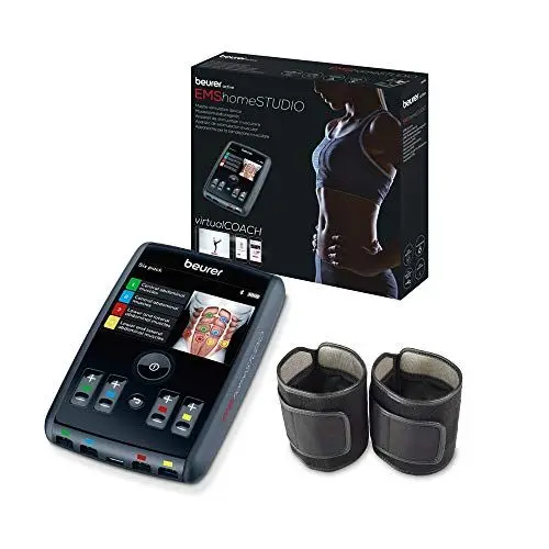 Produktbild: Beurer EM 95 EMS homeSTUDIO Muskelstimulationsgerät, High End EMS Trainingsgerät für zu Hause mit App und Virtual Coach, inklusive Manschetten und Elektroden