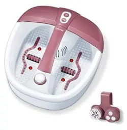 Produktbild: Beurer FB 35 Fußbad mit Vibrations- & Sprudelmassage für deine Füße, Aroma-Therapie-Anwendung, Wassertemperierung, Magnetfeld-Anwendung, 3 wechselbare Pediküre-Aufsätze, 1 Stück (1er Pack)