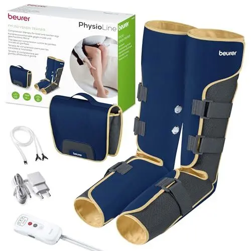 Produktbild: Beurer FM 150 Venenmassagegerät, elektrische Kompressionsmassage, Beinmassagegerät für zu Hause, kann Muskelverspannungen lösen, fördert Durchblutung, Regeneration der Muskulatur nach Training