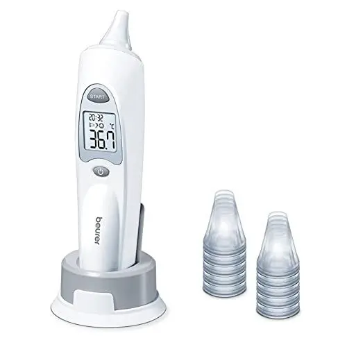 Produktbild: Beurer FT 58 Ohrthermometer, digitales Fieberthermometer mit Infrarot-Messtechnik für Messung im Ohr, 1 Stück (1er Pack)