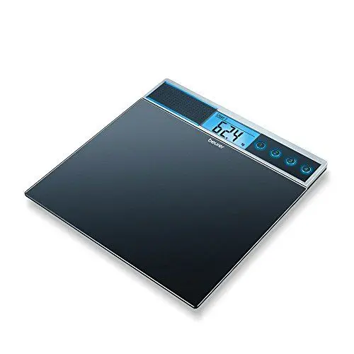 Produktbild: Beurer GS 39 Glaswaage mit Sprachfunktion, besonders große Trittfläche, vier Direkt-Speicherplätze, 1 Stück (1er Pack)