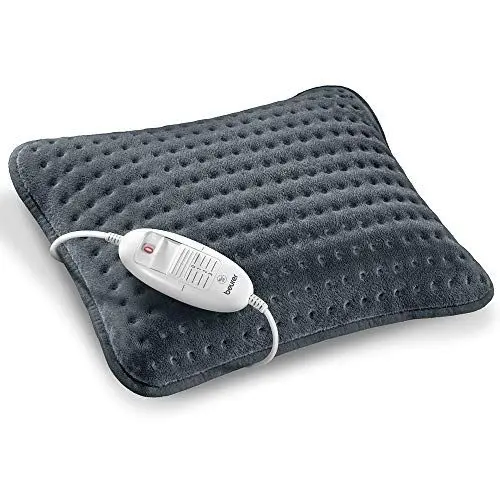 Produktbild: Beurer HK 48 Cosy Sofa-Heizkissen mit Schnellheizung, 3 beleuchtete Temperaturstufen und Abschaltautomatik, extra weiches Wendekissen, 40x30 cm (1er Pack)