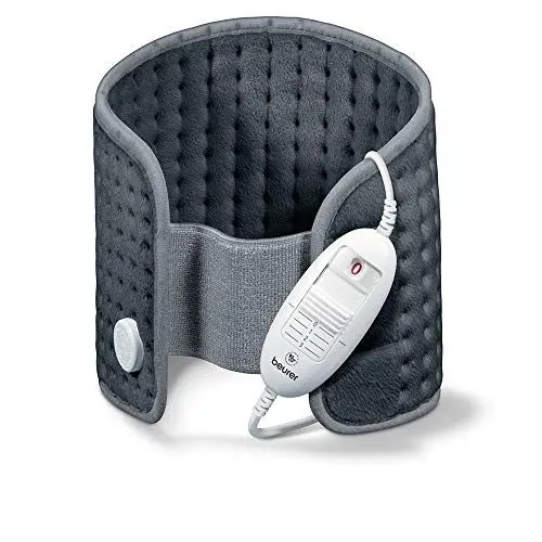 Produktbild: Beurer HK 49 Cosy Heizkissen, zur Anwendung an Bauch und Rücken, mit Gummiband und Klettverschluss, Abschaltautomatik, maschinenwaschbar, Grau
