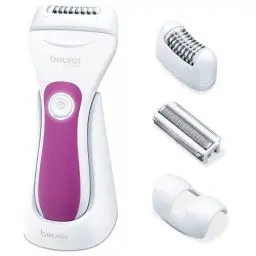Produktbild: Beurer HL 76 Epilierer, 2-in-1 Epilation und Rasur, breiter und flexibler Epilierkopf mit 42 Pinzetten passt sich den Körperkonturen an zur gründlichen Haarentfernung, wasserfest, helles LED-Licht