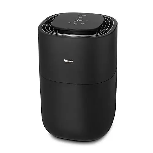 Produktbild: Beurer LB 200 Luftbefeuchter mit energieeffizienter Kaltverdunstungstechnologie, hygienische konstante Befeuchtung der Luft, mit Filtertrocknungsfunktion, 3 Befeuchtungsstufen, für Räume bis ca. 30m²