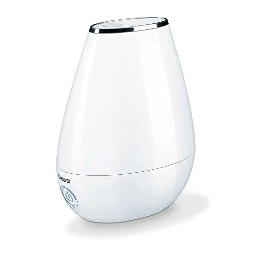 Produktbild: Beurer LB 37 Luftbefeuchter mit mikrofeiner Ultraschall-Zerstäubung, leisem Nachtmodus, Aromafunktion, weiß