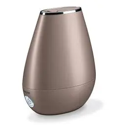 Produktbild: Beurer LB 37 Luftbefeuchter mit mikrofeiner Ultraschall-Zerstäubung, leiser Nachtmodus, Aromafunktion, toffee