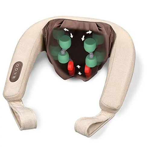 Produktbild: Beurer MG 153 Nacken-Massagegerät, handsimulierende Knet-Massage für Nacken, Schultern und Beine, mit Wärmefunktion und Abschaltautomatik