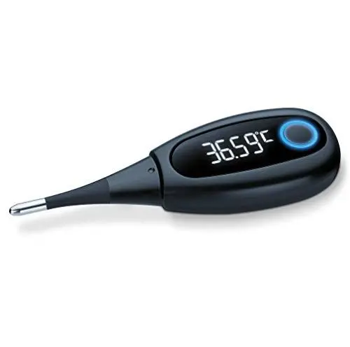 Produktbild: Beurer OT 30 BasalControl Smart, Basalthermometer zur Zykluskontrolle, mit Ovy Zyklus-App für hormonfreie Verhütung oder als Kinderwunsch-Unterstützung zur natürlichen Familienplanung, mit Bluetooth