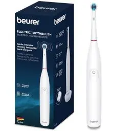 Produktbild: Beurer TB 30 Elektrische Zahnbürste, 2 Reinigungsprogramme für Zahnpflege, oszillierend-pulsierende Putztechnologie zur Plaque Entfernung, 2-Minuten-Timer, leistungsstarker Akku