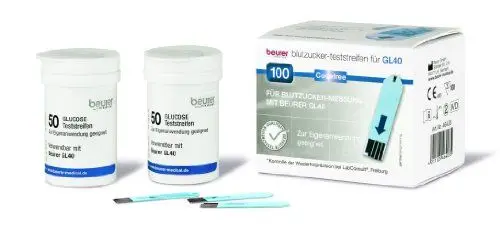 Produktbild: Beurer Teststreifen GL 40 100er Dose
