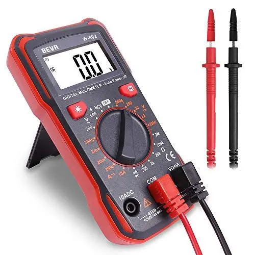 Produktbild: Digital Multimeter mit automatischer Bereichswahl, BEVA Multifunktionstester, der AC/DC Voltage, AC/DC Current, Widerstand, Diode und Durchgangsprüfung, Stromzähler Stromprüfer mit Großes LCD Anzeige