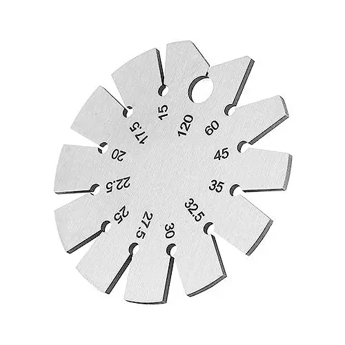 Produktbild: Bevel Winkelmesser aus Edelstahl für das Messen von Messerklingenwinkeln 15‑120 Grad, kann 12 gängige Winkel messen,Schleif- und Abziehprüfung