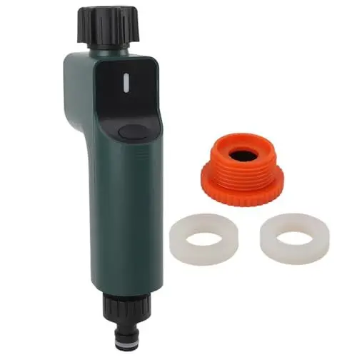 Produktbild: Bewässerungstimer mit 3/4-Zoll-NH-Gewinde, LED-Anzeige, IP54-Regenverzögerung, Bewässerungstimer für Gartenschlauch, Hof, Rasen für