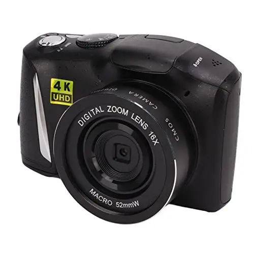 Produktbild: Bewinner 2022 Neue CD R3 4K Digitalkamera für Anfänger/Kinder, 48 MP HD Videokamera mit 16 fachem Digitalzoom/3,2 Zoll Bildschirm, 1500 mAh Akku
