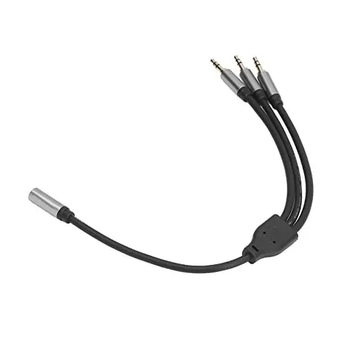 Produktbild: Bewinner 3,5 Mm TRRS auf 3,5 Mm Kabel, Stereo TRRS Klinkensplitter, Buchse auf Stecker, AUX Kabel, 3,5 Mm TRRS auf 3 3,5 Mm Audiokabel Adapter für Mobiltelefone, Tablets, MP3 (3,5 mm 1