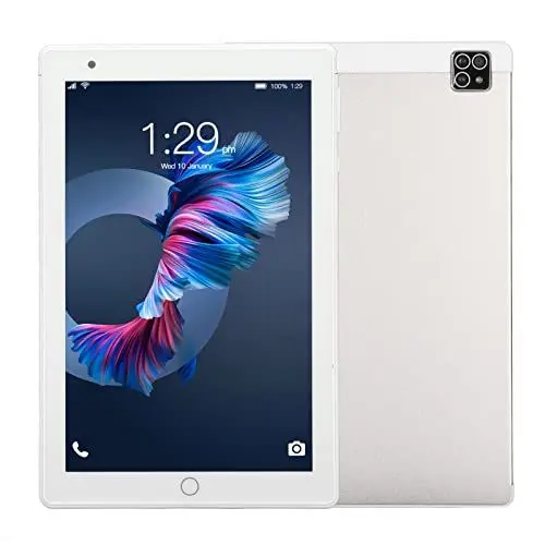 Produktbild: Bewinner Android Tablet 8 Zoll, 4 GB RAM 64 GB ROM Gaming Tablet, 1920 X 1200 HD IPS Display, MT6592 Octa Core, 8800 MAh Akku, Dual Band WiFi Bluetooth 4.2, Front- und Rückkameras(Silber)