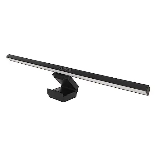 Produktbild: Bewinner Computer-Lampe, Bildschirm-Lichtleiste für Augenpflege, 3 Umschaltbare Lichtmodi, Stufenlos Dimmbar, Touch-Steuerung, Computer-Bildschirm-Lichtleiste für Büro und