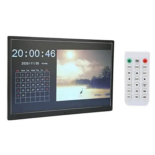 Produktbild: Bewinner Digitaler Bilderrahmen, 15 Zoll FHD Bildschirm mit 1280 X 800, Elektronischer Bilderrahmen Im 16:9 Breitbildformat Zum Teilen von Fotos und Videos, Kalender, Wecker, Zeitschaltuhr (15