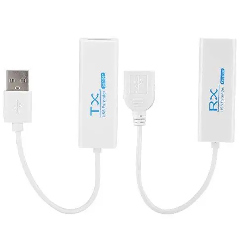 Produktbild: Bewinner Ethernet zu USB 2.0 200M Extender, RJ45 Ethernet-Erweiterung Cat-Kabel Netzwerkkabeladapter Kabelanschluss für USB-Geräte mit Voller Geschwindigkeit (12 Mbit/s) oder Niedriger