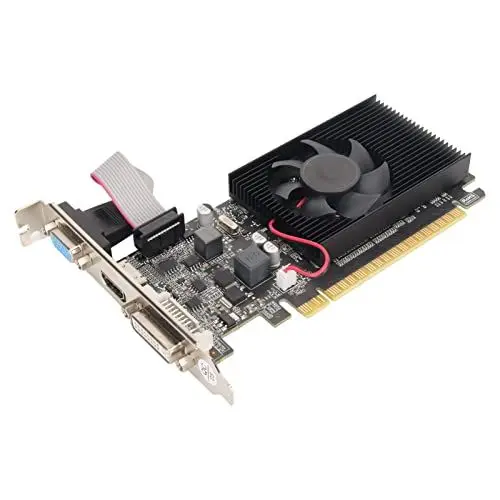 Produktbild: Bewinner GT210-Grafikkarte, 64-Bit-589-MHz-1-GB-DDR3-Grafikkarte, PCI Express 2.0, DirectX10.1-PC-Grafikkarte, DVI-VGA-HDMI-Low-Profile-Grafikkarte mit Lüfter