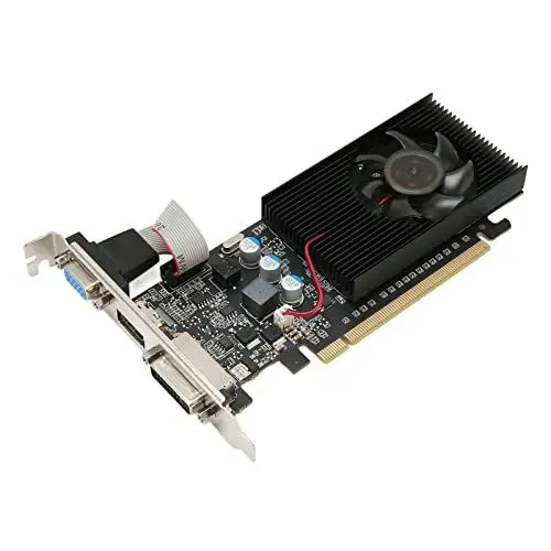 Produktbild: Bewinner Desktop Grafikkarte, 1 GB 64 Bit GDDR3 Gaming Grafikkarte, 589 MHz 1000 MHz 2560 X 1600 Desktop Grafikkarte, HDMI VGA DVI Grafikkarte