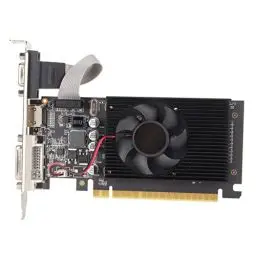 Produktbild: Dpofirs GT610 2 GB Grafikkarte, GT 610 2G DDR3 64 Bit, Desktop-Grafikkarte für Unternehmen, Büro, PCI E 1,1 X 16, DVI, VGA, HDMIs, PC-Grafikkarte, Einzelner Lüfter