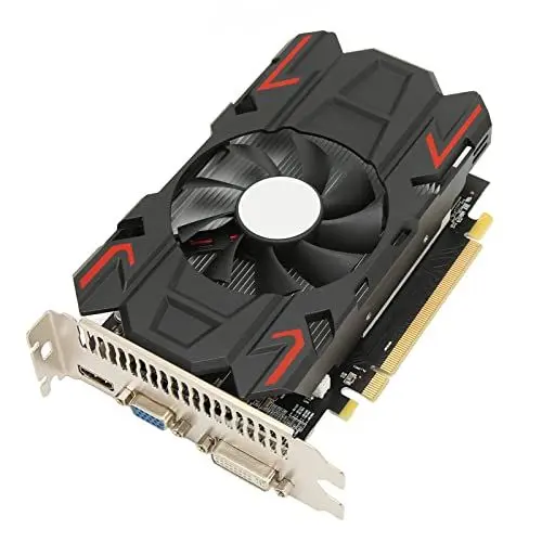 Produktbild: Bewinner HD7670-Grafikkarte, 4 GB DDR5 128-Bit-Gaming-Grafikkarte, DVI/VGA/HDMI, 2560 X 1600-Grafikkarte, Desktop-Grafikkarte mit Einem Lüfter