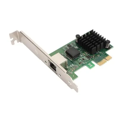 Produktbild: Bewinner I226 T1 PCIe Gigabit Netzwerkkarte, RJ45 Single Port 10 100 1000 2500 Mbit/s PCI Express Ethernet Adapter, Server Netzwerkadapter für System Desktop