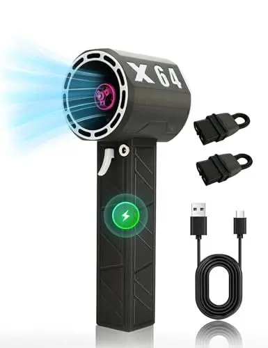 Produktbild: Bewinner Jet Fan Dry Gebläse, 180000 Umdrehungen pro Minute Leistungsstarker Lüfter, 64 Mm Bürstenloser Motor, Stufenlose Geschwindigkeitsanpassung, Kabelloses Elektronisches Turbo Jet Gebläse (weiß)